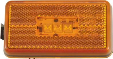 Sidomarkering Orange 3LED 24V