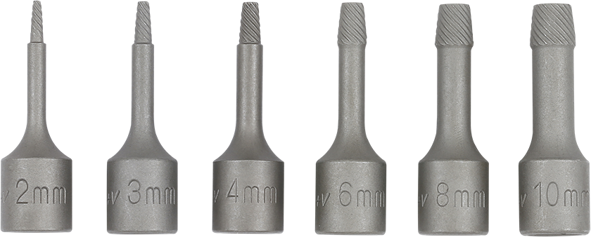 Skruvutdragarsats 3/8" 2-10mm 6-Delar Sonic