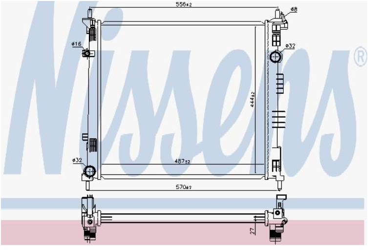 Alternativ bild 0 för Kylare Nissens