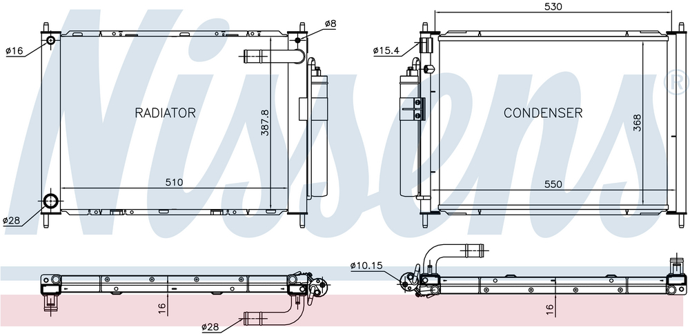 Alternativ bild 0 för Kylare med Kondensor