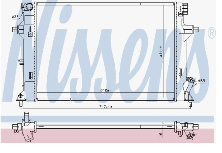 Alternativ bild 0 för Kylare Nissens