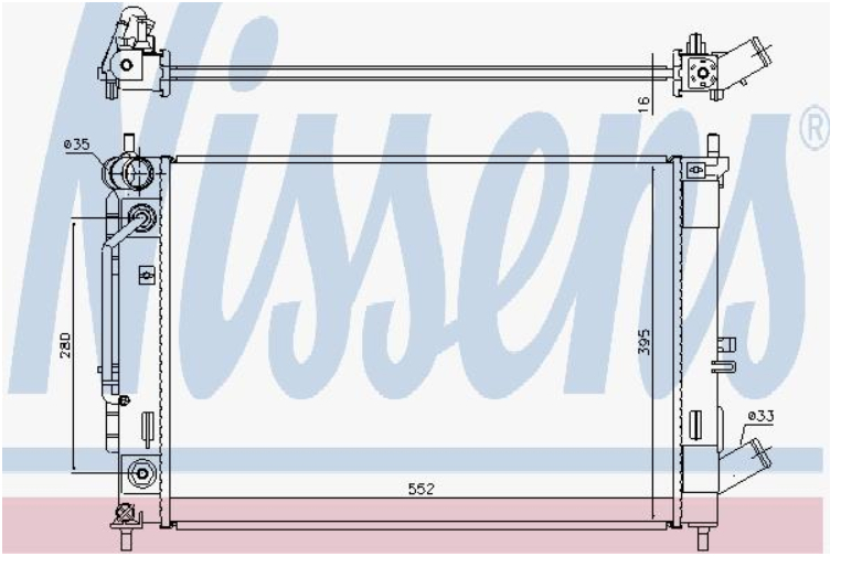 Alternativ bild 0 för Kylare Nissens
