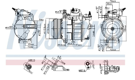 Alternativ bild 0 för Kompressor Nissens