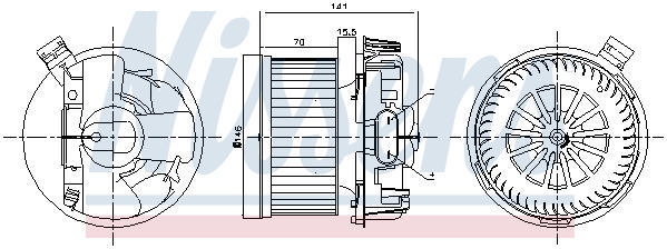 Kupéfläktsmotor