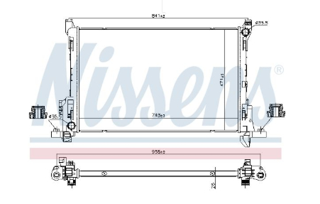 Alternativ bild 0 för Kylare Nissens