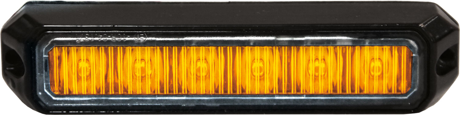 Blixtljus mini orange10-32V 6LEDx3W