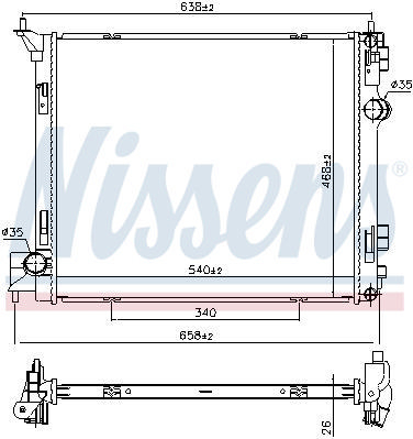 Alternativ bild 0 för Kylare Nissens