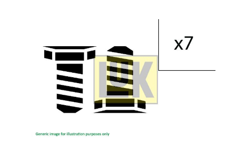 Alternativ bild 0 för Skruvsats, Svänghjul LUK
