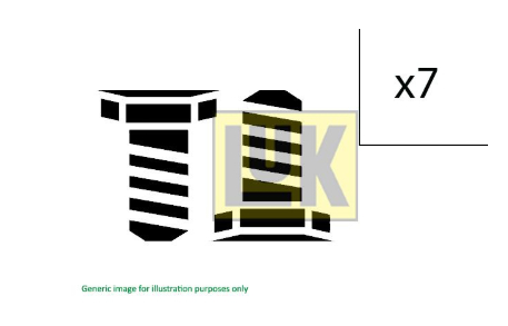 Alternativ bild 0 för Skruvsats, Svänghjul LUK