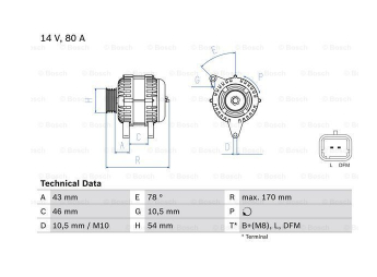 Alternativ bild 0 för Generator Bosch