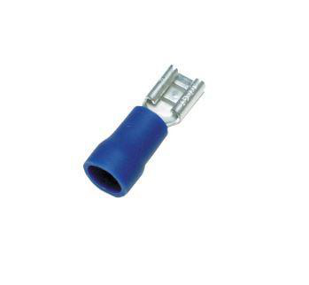 Flatstiftshylsa Blå 1.5-2.5 mm² 6.3x0.8 mm