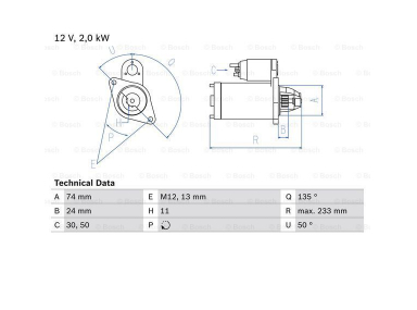 Alternativ bild 0 för Startmotor Bosch