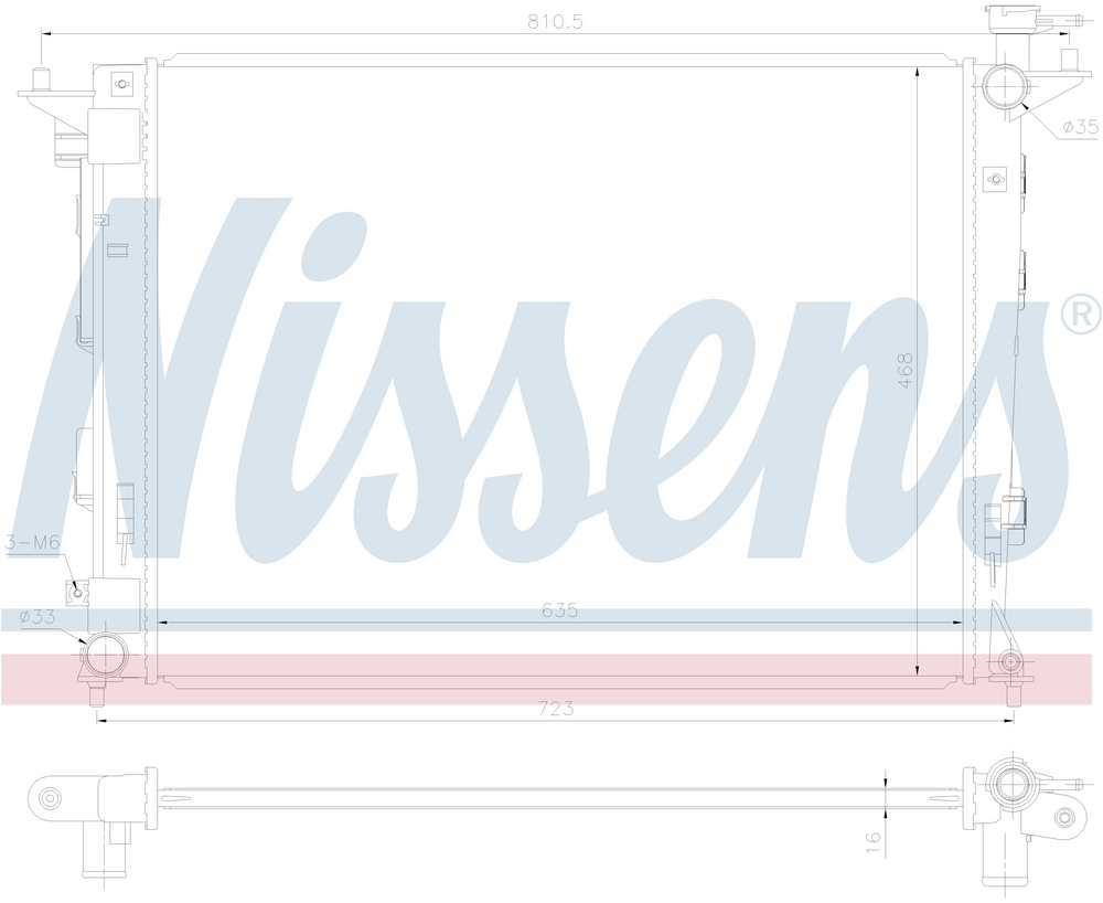 Alternativ bild 0 för Kylare Nissens