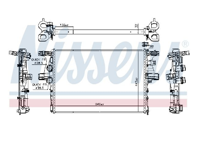 Alternativ bild 0 för Kylare Nissens