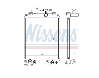 Alternativ bild 0 för Kylare Nissens