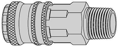 Produktfoto för Tryckluftskoppling 3/8" R UTV NBR. Serie 320 eSafe, DN 7.6 Cejn