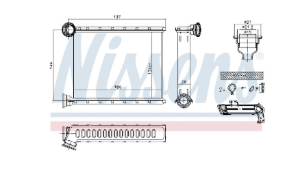 Alternativ bild 0 för Värmeelement Nissens