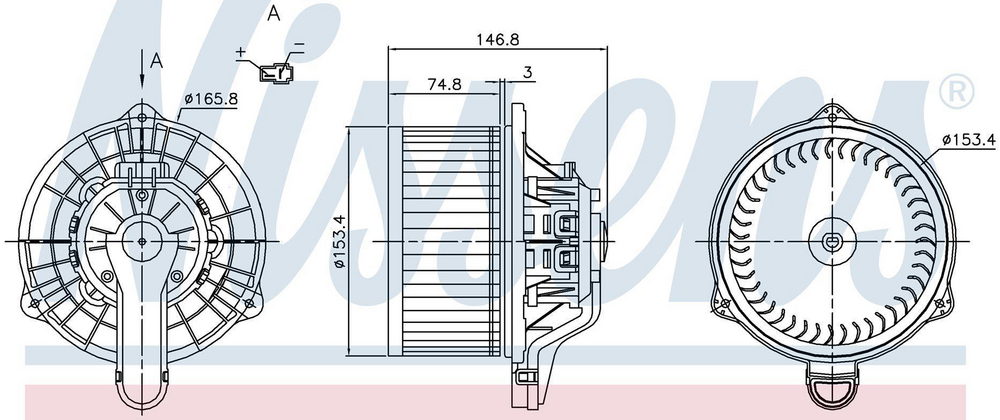 Alternativ bild 0 för Kupéfläkt Nissens
