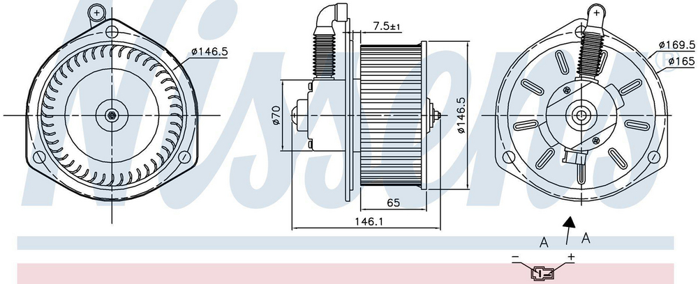Kupéfläktsmotor Nissens