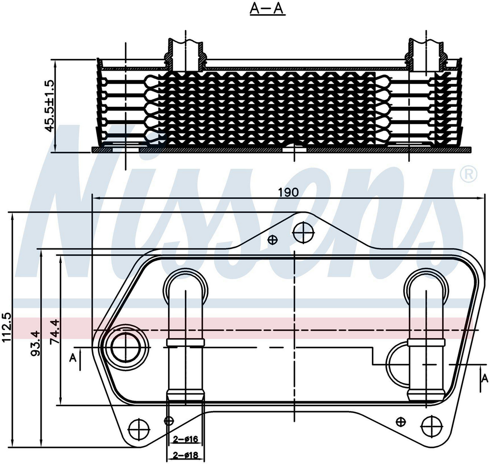 Alternativ bild 0 för Oljekylare, Automatisk transmission
