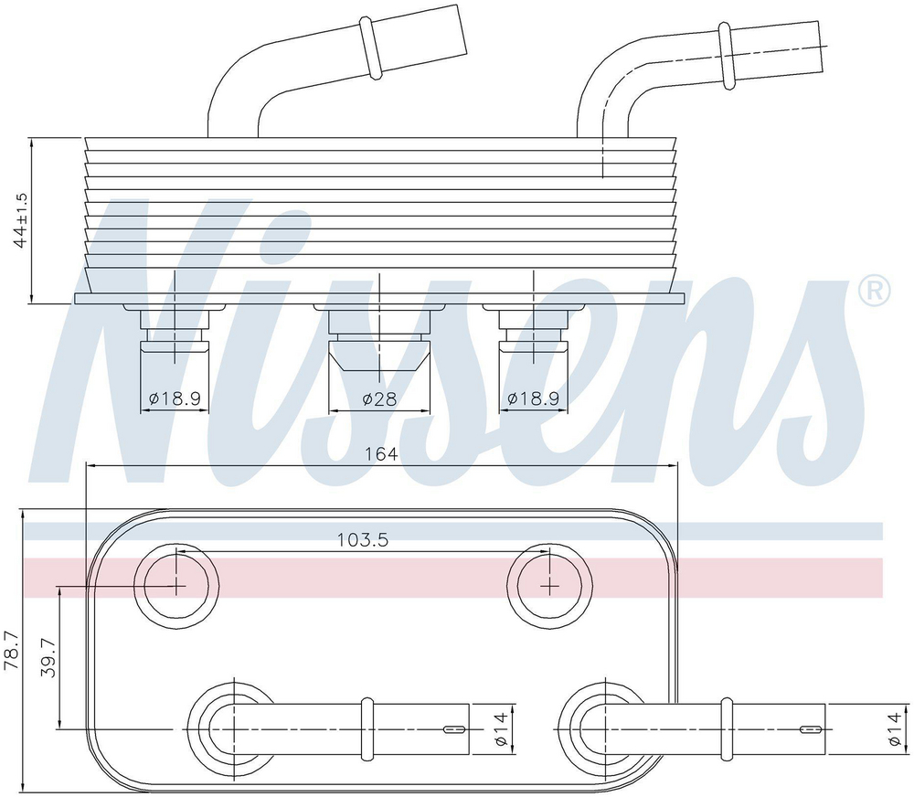 Alternativ bild 0 för Oljekylare