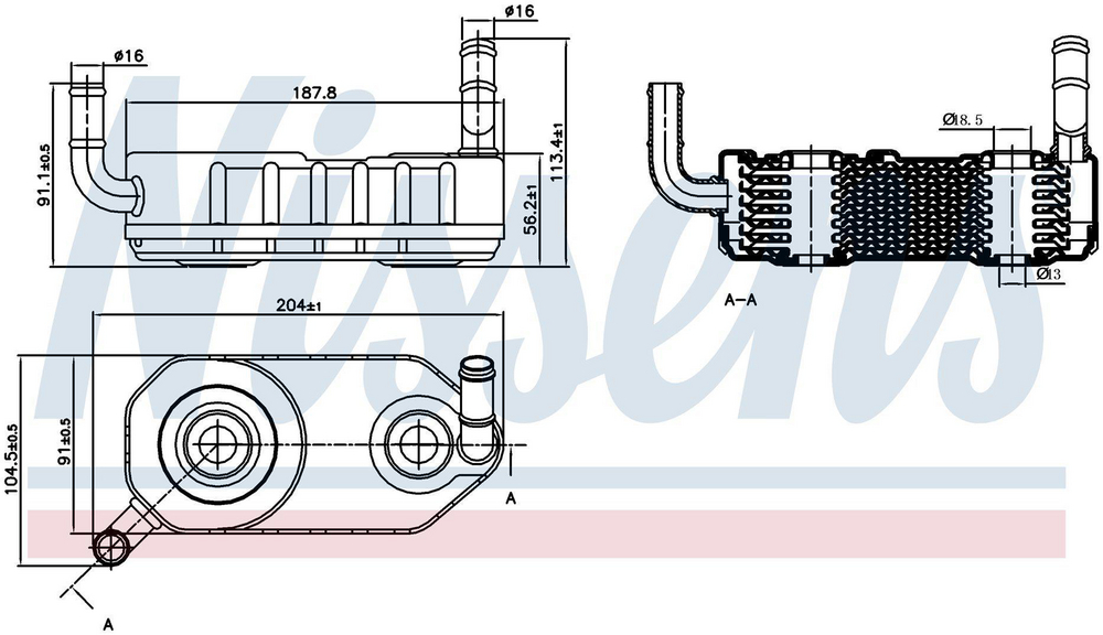 Alternativ bild 0 för Oljekylare
