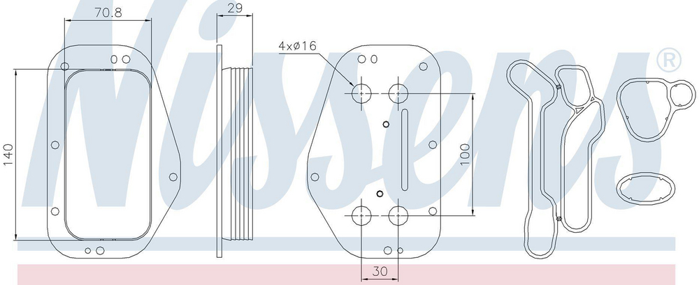 Alternativ bild 0 för Oljekylare
