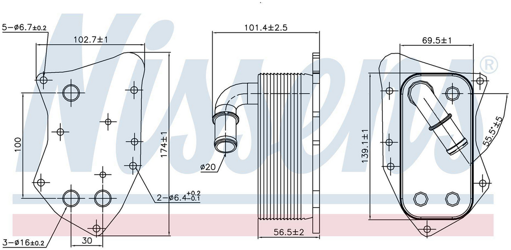 Alternativ bild 0 för Oljekylare
