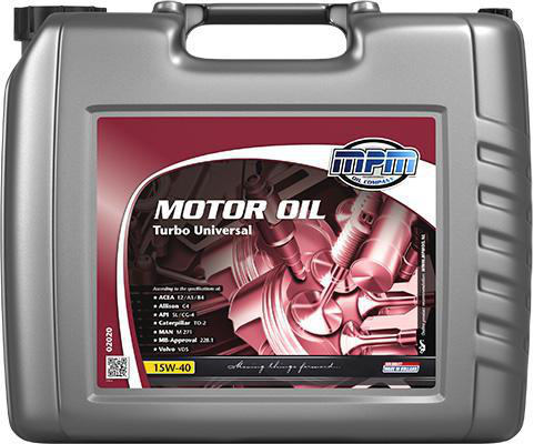 MPM Turbo Universal 15W-40 Motorolja Dunk 20 l