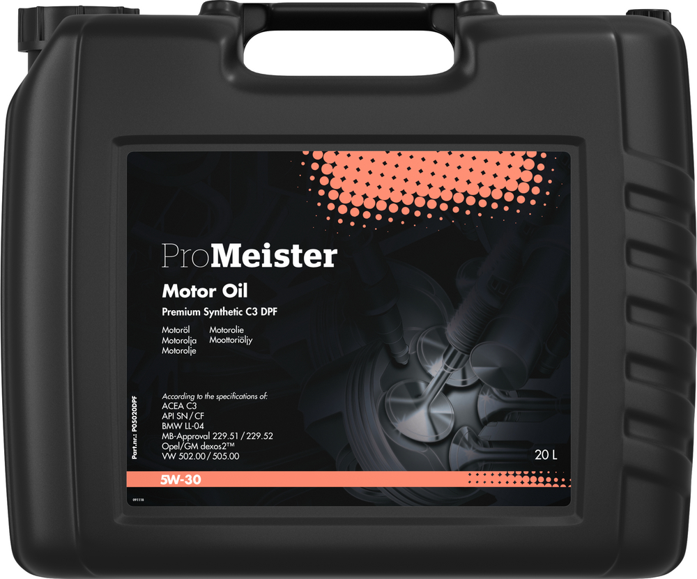 ProMeister Premium Syntet DPF C3 5W-30 Motorolja Dunk 20 l