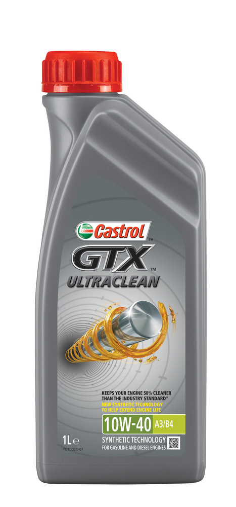 Castrol GTX UltraClean A3/B4 10W-40 Motorolja 1 l