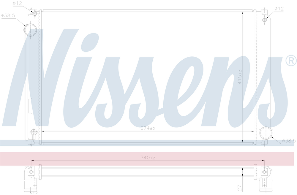 Alternativ bild 0 för Kylare Nissens