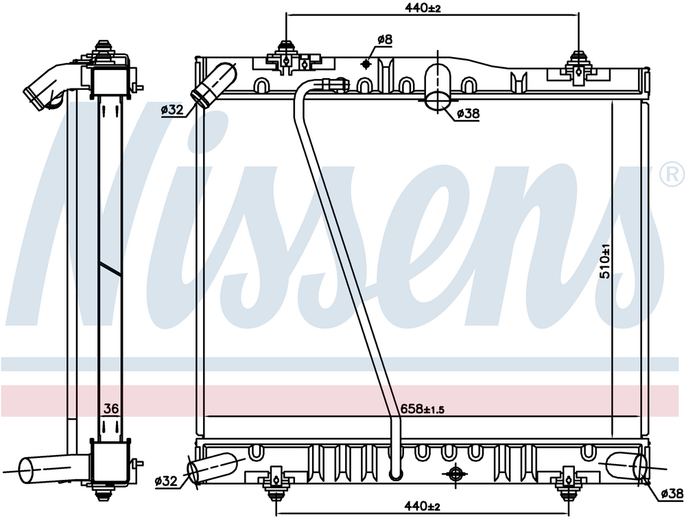 Alternativ bild 0 för Kylare Nissens