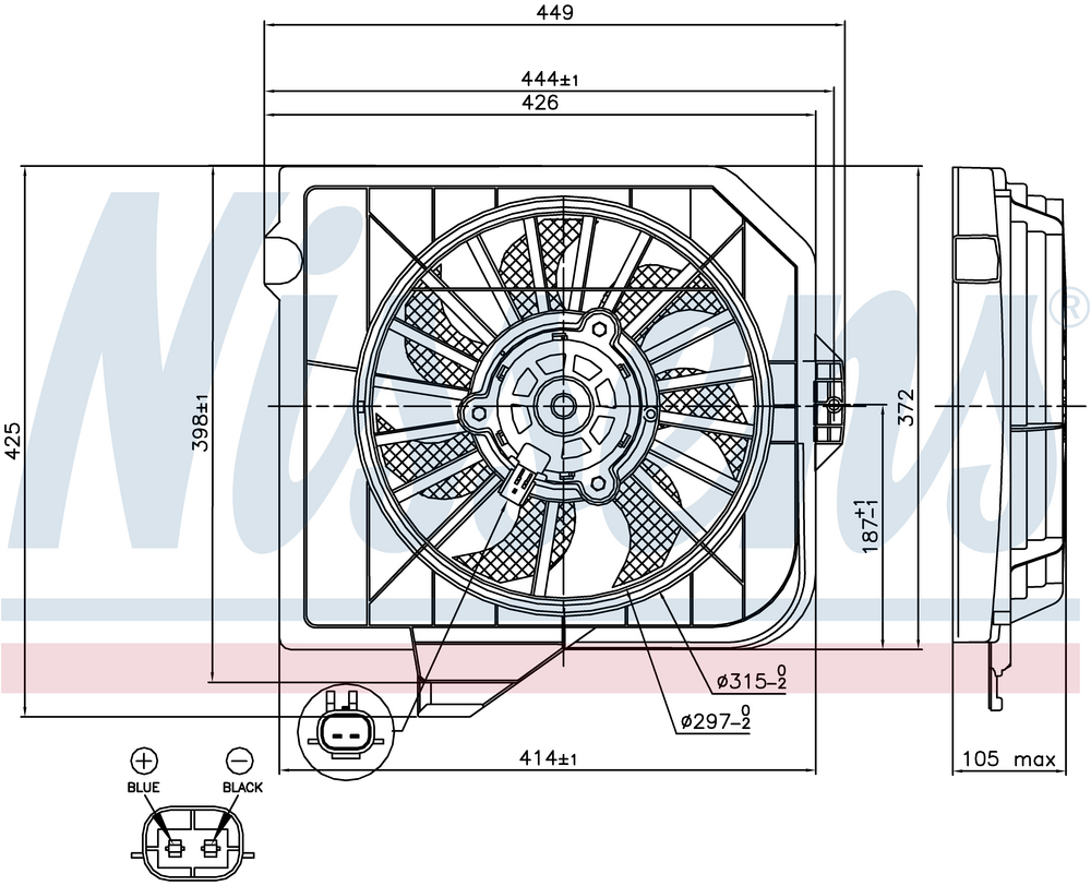 Alternativ bild 0 för Fläkt, kylare