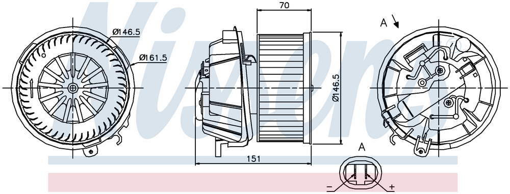 Alternativ bild 0 för Kupéfläkt Nissens