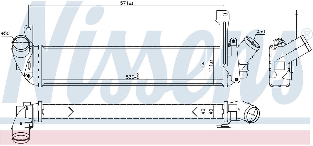 Alternativ bild 0 för Laddluftkylare