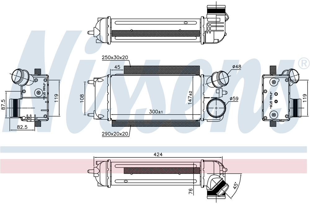 Alternativ bild 0 för Laddluftkylare