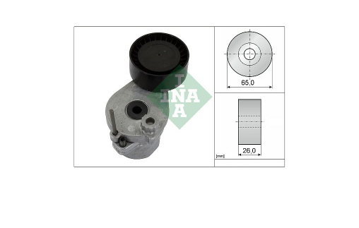 Alternativ bild 0 för Remsträckare, flerspårsrem INA