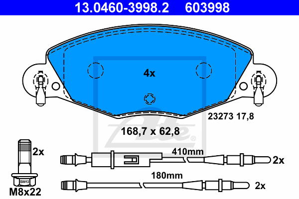 Alternativ bild 0 för Bromsbelägg