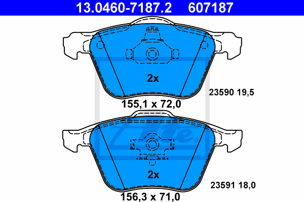 Alternativ bild 0 för Bromsbelägg