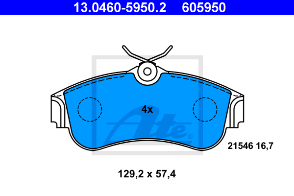 Alternativ bild 0 för Bromsbelägg