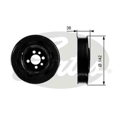 Alternativ bild 0 för Vevaxelremskiva