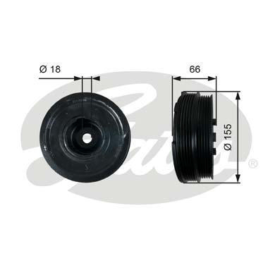 Alternativ bild 0 för Vevaxelremskiva