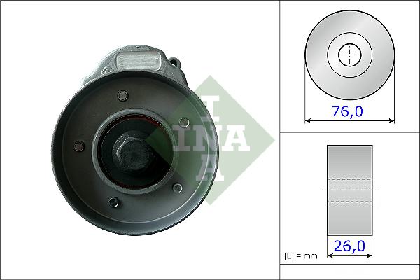 Alternativ bild 0 för Remsträckare, flerspårsrem INA
