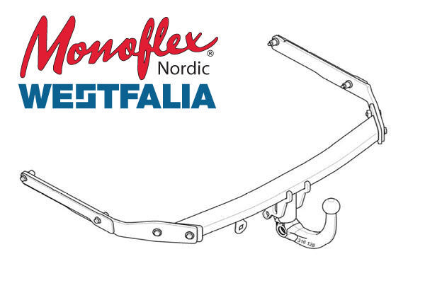 Dragkrok, Avtagbar Westfalia A40v 307507600001 - ford c-max ii, c-max van ii, grand c-max, grand c-max van