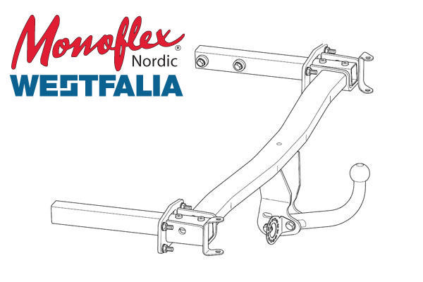 Westfalia Dragkrok med fast kula