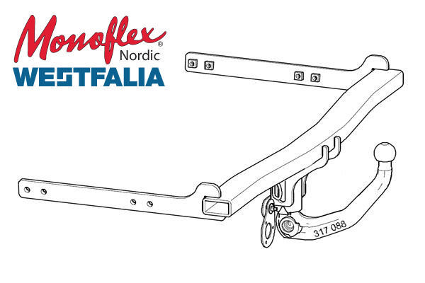 Westfalia Dragkrok med avtagbar kula