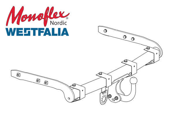 Alternativ bild 0 för Westfalia Dragkrok med fast kula