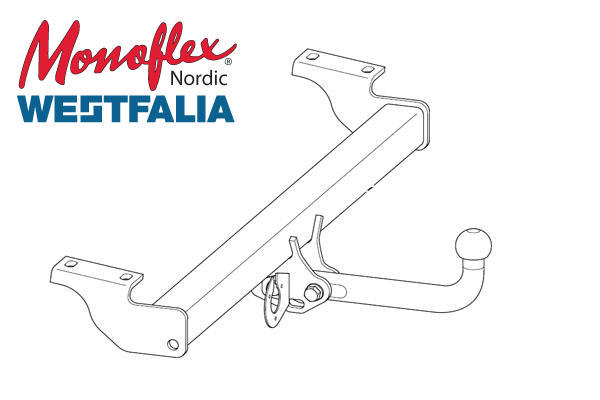 Alternativ bild 0 för Westfalia Dragkrok med fast kula