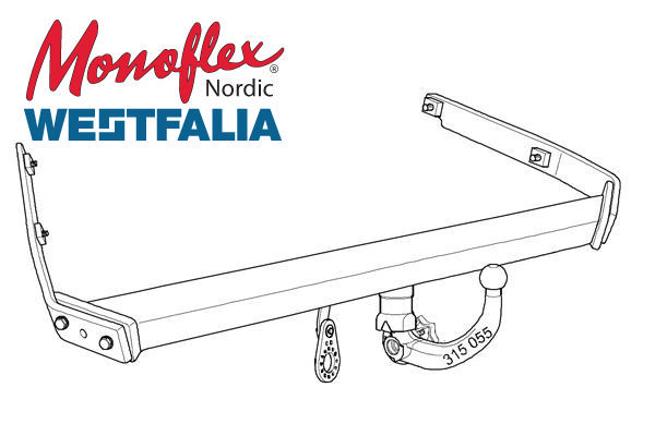 Westfalia Dragkrok med avtagbar kula